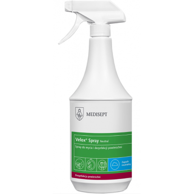 Velox Spray 1l płyn do dezynfekcji powierzchni na bazie alkoholu